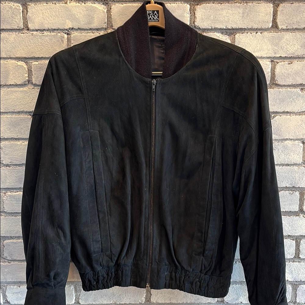 Vera Pelle Black Suede Men’s Jacket